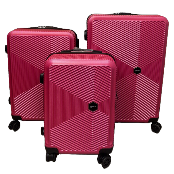 Conzept Flykufferts�t - 3 Dele - Pink ABS - 20"+24"+28"