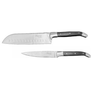 Laguiole By Haws Santoku og Universalkniv - Sort