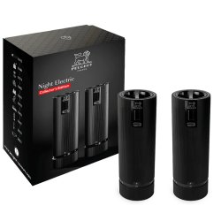 Peugeot Duo Line Elektrisk Salt- og Peberkvrnst - 15 cm - Matsort Alu