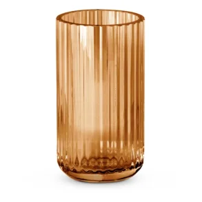 Lyngby Vasen - 15 cm - Amber Glas 