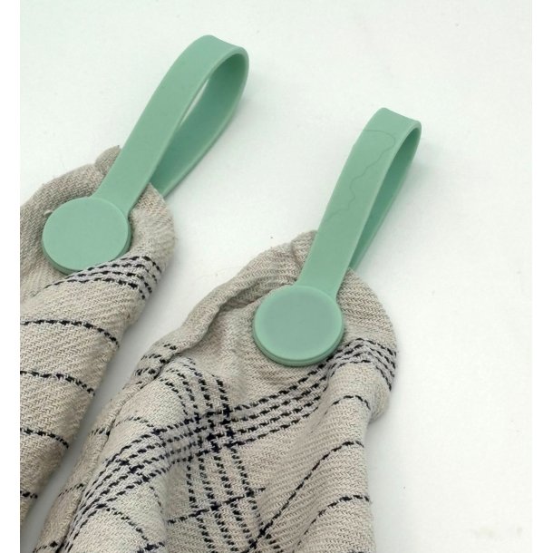 Magnetclips til Ophng af Viskestykker mm. - Silikone - 2 stk.