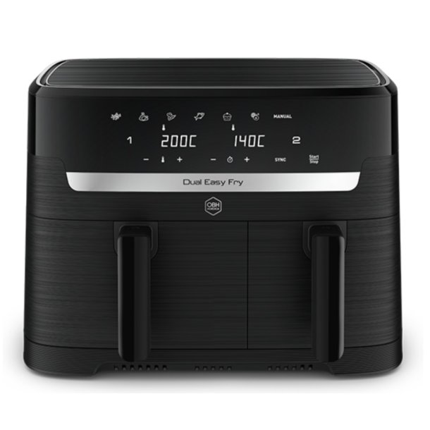 OBH Airfryer Dual Easy Fry 8,3L Black