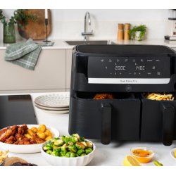 OBH Airfryer Dual Easy Fry 8,3L Black