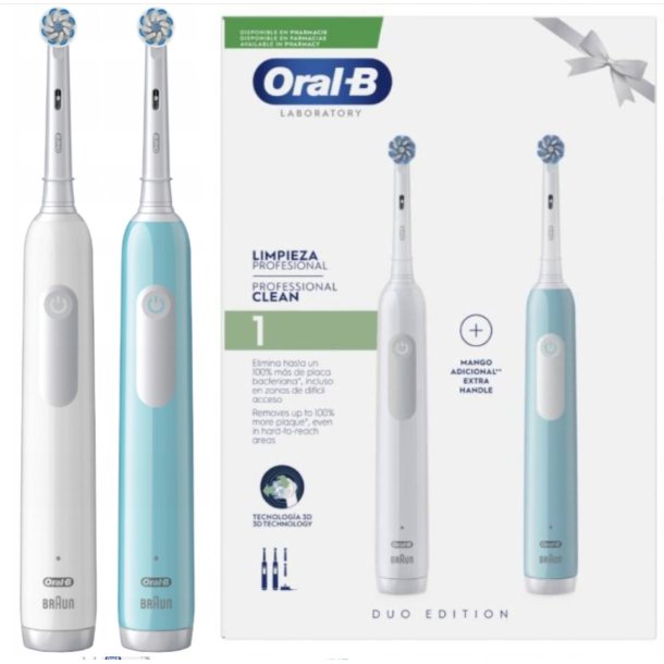 Oral B Tandbrste Pro 1 Duo + 4 Lse Brster