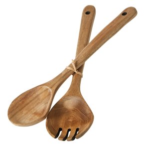 Salatbestik Akacie - 38 cm