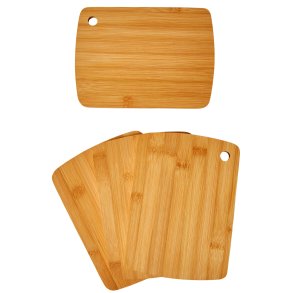 Sm�rebr�t - 22 x 16 x 1 cm - Olieret Bambus - 4 stk.