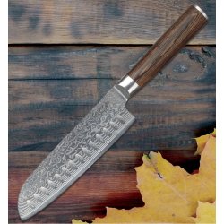 Sobczyk Damaskus Santoku Kniv