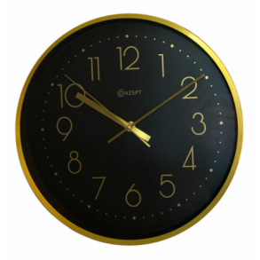 Vgur med Messingramme & Sort Baggrund - 30,5 cm