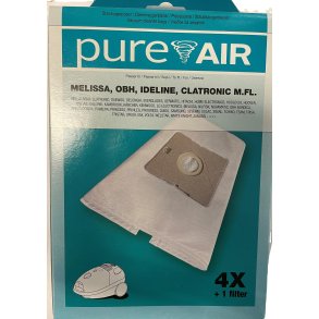 Pureair Stvsugerposer XX1 OBH, Melissa, Ideline, Clatronic m.fl.