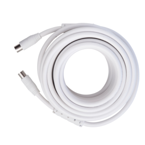 Antenneledning - 10 m - Hvid