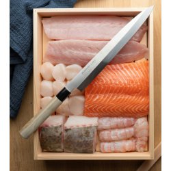 Bunmei Yanagi Sashimikniv 27 cm - Enkelslebet