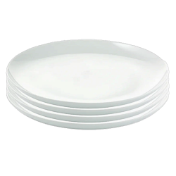 Aida Atelier Hvid Middagstallerken - 4 stk.