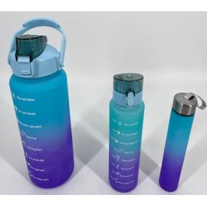 Drikkeflaske St - 2 l + 0,9 l + 0,25 l - 2-farvet