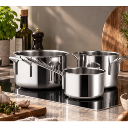 Eva Trio Grydes�t - 3 Dele - Recycled Rustfrit St�l 