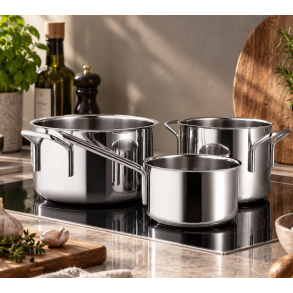 Eva Trio Grydes�t - 3 Dele - Recycled Rustfrit St�l 