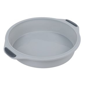 Kageform - Rund - Silikone - Med Metalramme - 25 x 5 cm