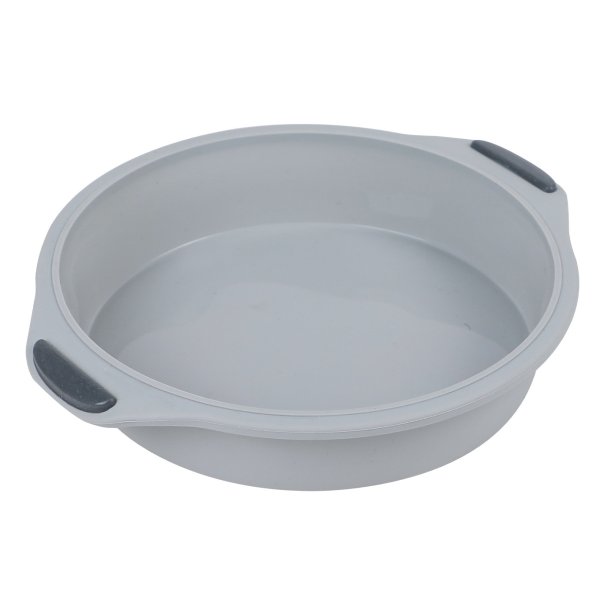 Kageform - Rund - Silikone - Med Metalramme - 25 x 5 cm