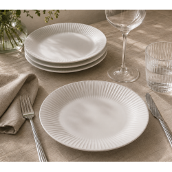 K�hler Hammersh�i Tallerken - 22 cm - Hvid - 4 stk.