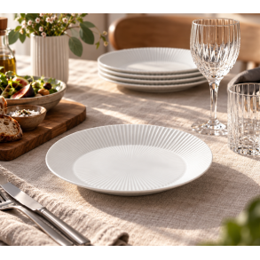 K�hler Hammersh�i Tallerken - 22 cm - Hvid