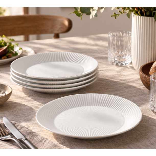 K�hler Hammersh�i Tallerken - 27 cm - Hvid
