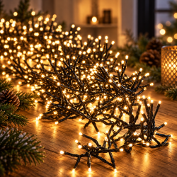 Klyngelysk�de - 4,5 m - 768 LED - Varmhvid med Remote Function