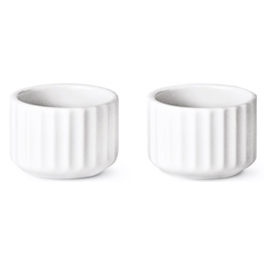 Lyngby Fyrfadsstagest - 2 stk. - Hvid