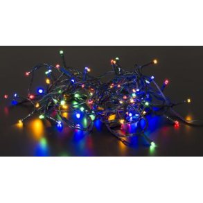 Lyskde - 240 LED - Multicolor - 3 x AA - Batteriboks med Dobbelt Timer 