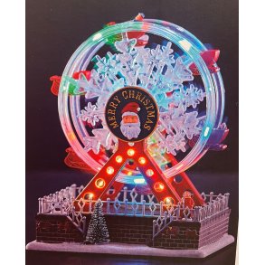 Pariserhjul med Musik - Til Batteri - 28 x 17 x 29 cm