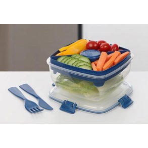 Sistema Salad To Go - 1,1 l - 3 Ass. Farver