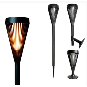 Solarfakkel 3-i-1 - 10 x LED - 46 cm - Flammeeffekt