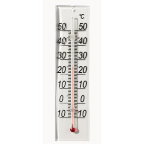 Stuetermometer - Klar Plast