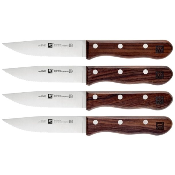 Zwilling Bred Steakkniv - 4 stk i ske